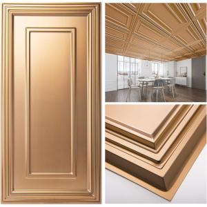 imageArt3d PVC Ceiling Tiles 2x2 Plastic Sheet in White 24PackBronze