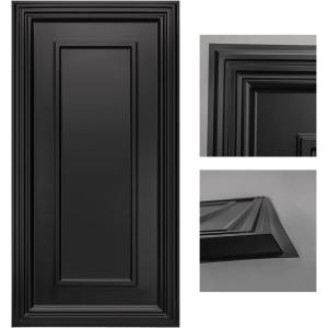 imageArt3d PVC Ceiling Tiles 2x2 Plastic Sheet in White 24PackRectangular Black