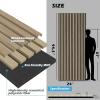 imageArt3d 2 Pack 945 x 24 inch Wood Slat Acoustic Panels for Wall ampamp Ceiling  31 sqft 3D Fluted Sound Absorbing Panel with Wood Finish WalnutPeach