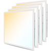 imageArt3d 1x4 FT LED Flat Panel Light 3CCT Selectable Color Temperature 3000K4000K5000K 010V Dimmable 5500LM Flush Mount Ceiling Light 20W30W40W Drop Ceiling Light 4 Pack4 Pack 3CCT