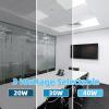 imageArt3d 1x4 FT LED Flat Panel Light 3CCT Selectable Color Temperature 3000K4000K5000K 010V Dimmable 5500LM Flush Mount Ceiling Light 20W30W40W Drop Ceiling Light 4 Pack1 Pack 3CCT