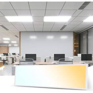 imageArt3d 1x4 FT LED Flat Panel Light 3CCT Selectable Color Temperature 3000K4000K5000K 010V Dimmable 5500LM Flush Mount Ceiling Light 20W30W40W Drop Ceiling Light 4 Pack2 Pack 3CCT