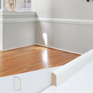 imageArt3d 8 Pack 8 ft Each 64 ft Total MDF Baseboard Wall Molding Trim Skirting Board Panels 323 in High Paintable WarpResistant Easy Installation for Living Room Bedroom and Office White8 Packs  Slim Edge