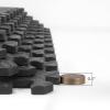image:imageArt3d 48 SqFt Eva Puzzle Exercise Mats 24x24 x 12 Thick Foam Interlocking Tiles for Flooring Workout Gym Equipments Pack of 12 Dark WalnutBlack  6 Tiles  24 Sq Ft  12 Inch