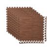 image:imageArt3d 48 SqFt Eva Puzzle Exercise Mats 24x24 x 12 Thick Foam Interlocking Tiles for Flooring Workout Gym Equipments Pack of 12 Dark WalnutDark Walnut  12 Tiles  48 Sq Ft  12 Inch