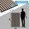 image:imageArt3d 4Pack 108 x 12 Acoustic Wood Panels for Wall Soundproof Wood Slat Panel for Wall and Ceiling 3D Fluted Sound Absorbing Paneling for Interior Wall Decor Living Room Bedroom  TeakOak