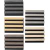 image:imageArt3d 4Pack 108 x 12 Acoustic Wood Panels for Wall Soundproof Wood Slat Panel for Wall and Ceiling 3D Fluted Sound Absorbing Paneling for Interior Wall Decor Living Room Bedroom  TeakSample