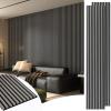 image:imageArt3d 4Pack 108 x 12 Acoustic Wood Panels for Wall Soundproof Wood Slat Panel for Wall and Ceiling 3D Fluted Sound Absorbing Paneling for Interior Wall Decor Living Room Bedroom  TeakSmoky Oak