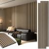 image:imageArt3d 4Pack 108 x 12 Acoustic Wood Panels for Wall Soundproof Wood Slat Panel for Wall and Ceiling 3D Fluted Sound Absorbing Paneling for Interior Wall Decor Living Room Bedroom  TeakPeach