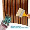 image:imageArt3d 4Pack 108 x 12 Acoustic Wood Panels for Wall Soundproof Wood Slat Panel for Wall and Ceiling 3D Fluted Sound Absorbing Paneling for Interior Wall Decor Living Room Bedroom  TeakTeak