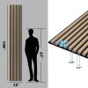 image:imageArt3d 4Pack 108 x 12 Acoustic Wood Panels for Wall Soundproof Wood Slat Panel for Wall and Ceiling 3D Fluted Sound Absorbing Paneling for Interior Wall Decor Living Room Bedroom  TeakPeach