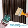 image:imageArt3d 4Pack 108 x 12 Acoustic Wood Panels for Wall Soundproof Wood Slat Panel for Wall and Ceiling 3D Fluted Sound Absorbing Paneling for Interior Wall Decor Living Room Bedroom  TeakAmerican Walnut