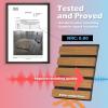 image:imageArt3d 4Pack 108 x 12 Acoustic Wood Panels for Wall Soundproof Wood Slat Panel for Wall and Ceiling 3D Fluted Sound Absorbing Paneling for Interior Wall Decor Living Room Bedroom  TeakTeak