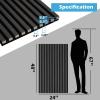 image:imageArt3d 4Pack 108 x 12 Acoustic Wood Panels for Wall Soundproof Wood Slat Panel for Wall and Ceiling 3D Fluted Sound Absorbing Paneling for Interior Wall Decor Living Room Bedroom  TeakBlackwood