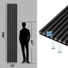 image:imageArt3d 4Pack 108 x 12 Acoustic Wood Panels for Wall Soundproof Wood Slat Panel for Wall and Ceiling 3D Fluted Sound Absorbing Paneling for Interior Wall Decor Living Room Bedroom  TeakBlackwood