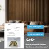 image:imageArt3d 4Pack 108 x 12 Acoustic Wood Panels for Wall Soundproof Wood Slat Panel for Wall and Ceiling 3D Fluted Sound Absorbing Paneling for Interior Wall Decor Living Room Bedroom  TeakTeak