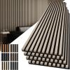 image:imageArt3d 4Pack 108 x 12 Acoustic Wood Panels for Wall Soundproof Wood Slat Panel for Wall and Ceiling 3D Fluted Sound Absorbing Paneling for Interior Wall Decor Living Room Bedroom  TeakOak