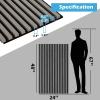 image:imageArt3d 4Pack 108 x 12 Acoustic Wood Panels for Wall Soundproof Wood Slat Panel for Wall and Ceiling 3D Fluted Sound Absorbing Paneling for Interior Wall Decor Living Room Bedroom  TeakSmoky Oak