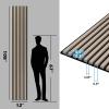 image:imageArt3d 4Pack 108 x 12 Acoustic Wood Panels for Wall Soundproof Wood Slat Panel for Wall and Ceiling 3D Fluted Sound Absorbing Paneling for Interior Wall Decor Living Room Bedroom  TeakOak