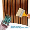 image:imageArt3d 4Pack 108 x 12 Acoustic Wood Panels for Wall Soundproof Wood Slat Panel for Wall and Ceiling 3D Fluted Sound Absorbing Paneling for Interior Wall Decor Living Room Bedroom  TeakTeak