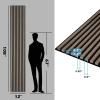 image:imageArt3d 4Pack 108 x 12 Acoustic Wood Panels for Wall Soundproof Wood Slat Panel for Wall and Ceiling 3D Fluted Sound Absorbing Paneling for Interior Wall Decor Living Room Bedroom  TeakAmerican Walnut