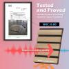image:imageArt3d 4Pack 108 x 12 Acoustic Wood Panels for Wall Soundproof Wood Slat Panel for Wall and Ceiling 3D Fluted Sound Absorbing Paneling for Interior Wall Decor Living Room Bedroom  TeakPeach