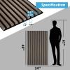 image:imageArt3d 4Pack 108 x 12 Acoustic Wood Panels for Wall Soundproof Wood Slat Panel for Wall and Ceiling 3D Fluted Sound Absorbing Paneling for Interior Wall Decor Living Room Bedroom  TeakAmerican Walnut