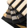 image:imageArt3d 4Pack 108 x 12 Acoustic Wood Panels for Wall Soundproof Wood Slat Panel for Wall and Ceiling 3D Fluted Sound Absorbing Paneling for Interior Wall Decor Living Room Bedroom  TeakSample