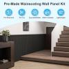 image:imageArt3d Wainscoting Panels Beaded Polystyrene Wall Board for Interior Wall Dcor 793 Wide X 407 high Covers 2238 sqft WhiteBlack