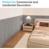 image:imageArt3d Wainscoting Panels Beaded Polystyrene Wall Board for Interior Wall Dcor 793 Wide X 407 high Covers 2238 sqft WhiteGrey Oak