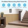 image:imageArt3d Wainscoting Panels Beaded Polystyrene Wall Board for Interior Wall Dcor 793 Wide X 407 high Covers 2238 sqft WhiteOak