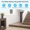 image:imageArt3d Wainscoting Panels Beaded Polystyrene Wall Board for Interior Wall Dcor 793 Wide X 407 high Covers 2238 sqft WhiteWhite