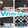 image:imageArt3d 33Pack 3D Wall Panel for Interior Wall Dcor Diamond Textured PVC Accent Wall Paneling for Living Room Bedroom Office TV Wall Background 118x118 Cover 32SqFt WhiteBlack
