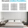 image:imageArt3d 33Pack 3D Wall Panel for Interior Wall Dcor Diamond Textured PVC Accent Wall Paneling for Living Room Bedroom Office TV Wall Background 118x118 Cover 32SqFt WhiteWhite