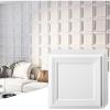 image:imageArt3d 33Pack 3D Textured Accent Wall Panel for Interior Dcor Waterproof PVC Decorative Wall Paneling for Living Room Bedroom Gaming Room Office 118x118 Cover 32SqFt WhiteWhite