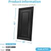 image:imageArt3d 12Pack Drop Ceiling Tiles 24x28 Inch PVC Panels in BlackRectangular Black
