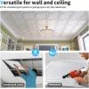 image:imageArt3d 12Pack Drop Ceiling Tiles 24x28 Inch PVC Panels in BlackSquare White