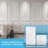 image:imageArt3d 12Pack Drop Ceiling Tiles 24x28 Inch PVC Panels in BlackWhite
