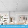 image:imageArt3d Acoustic Drop Ceiling Tiles 2ft x 4ft 10Pack Waterproof Polyester Ceiling Panels for Office Basement Kitchen Recording Room ReusableCovers 80 SqFt White Stucco Printing2ft x 4ft White Stucco Printing