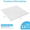 image:imageArt3d Acoustic Drop Ceiling Tiles 2ft x 4ft 10Pack Waterproof Polyester Ceiling Panels for Office Basement Kitchen Recording Room ReusableCovers 80 SqFt White Stucco PrintingWhite Stucco Printing