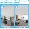 image:imageArt3d Acoustic Drop Ceiling Tiles 2ft x 4ft 10Pack Waterproof Polyester Ceiling Panels for Office Basement Kitchen Recording Room ReusableCovers 80 SqFt White Stucco PrintingWhite Stucco Printing
