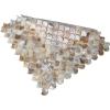 image:imageArt3d Mother of Pearl Peel and Stick Shell Tile for Kitchen Backsplashes 12 x 12 Pack of 6Mother of PearlBrown Pearl