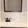 image:imageArt3d Mother of Pearl Peel and Stick Shell Tile for Kitchen Backsplashes 12 x 12 Pack of 6Mother of PearlShimmer Gray