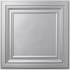 image:imageArt3d 12Pack Drop Ceiling Tiles 24x28 Inch PVC Panels in BlackBrushed Silver