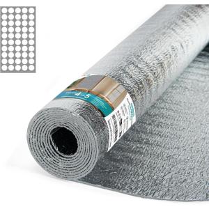 image:imageArt3d 3MM Reflective Insulation Roll 48IN x 10FT  Double Sided Aluminum with Foam Core Radiant Barrier for Window Insulation Basements Garage Doors and RVs