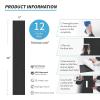 image:imageArt3d 12Pack 18 Sqft Peel and Stick Floor Tiles Vinyl Plank Flooring Wood Look Adhesive and Waterproof Tile Sticker for Bedroom Living Room Kitchen RV in Black