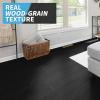 image:imageArt3d 12Pack 18 Sqft Peel and Stick Floor Tiles Vinyl Plank Flooring Wood Look Adhesive and Waterproof Tile Sticker for Bedroom Living Room Kitchen RV in Black