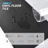 image:imageArt3d 12Pack 18 Sqft Peel and Stick Floor Tiles Vinyl Plank Flooring Wood Look Adhesive and Waterproof Tile Sticker for Bedroom Living Room Kitchen RV in Black