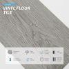 image:imageArt3d Peel and Stick Floor Tile Vinyl Wood Plank 12Pack 18 SqFt Old Wood Rigid Surface Hard Core Easy DIY SelfAdhesive FlooringDeep Grey