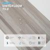 image:imageArt3d Peel and Stick Floor Tile Vinyl Wood Plank 12Pack 18 SqFt Old Wood Rigid Surface Hard Core Easy DIY SelfAdhesive FlooringDusty Grey